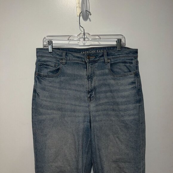 American Eagle Womens Stretch Denim Jeans Light Wash Size 14 - Picture 2 of 9